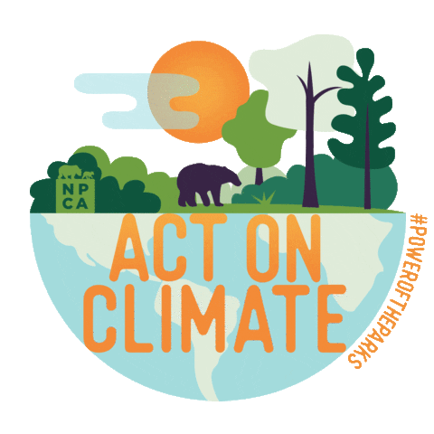 Climate Change Earth Day Sticker by National Parks Conservation Association