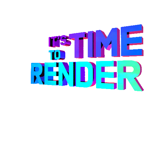 Logo Render Sticker by UVISUAL STUDIO