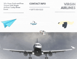 Virgin Airlines GIF