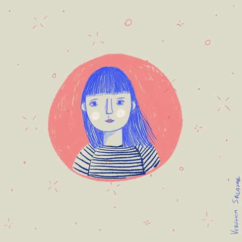 Girl Pink GIF by Verónica Salazar