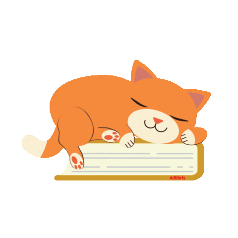 Cat Sleep Sticker by Adlibris for iOS & Android | GIPHY