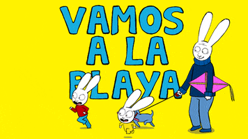 Abuelo Vamos A La Playa GIF by Simon Super Rabbit