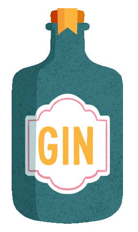 G And T Cocktail Sticker by Bett Norris