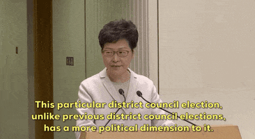 elections hong kong carrie lam GIF