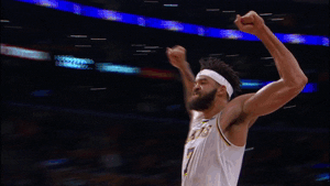 flexing los angeles lakers GIF by NBA