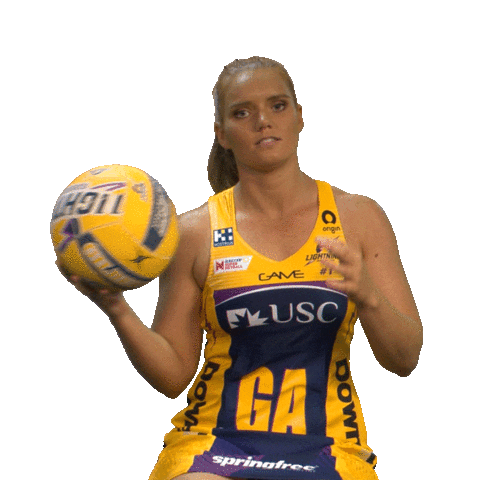 Netball Sclightning Sticker by Sunshine Coast Lightning