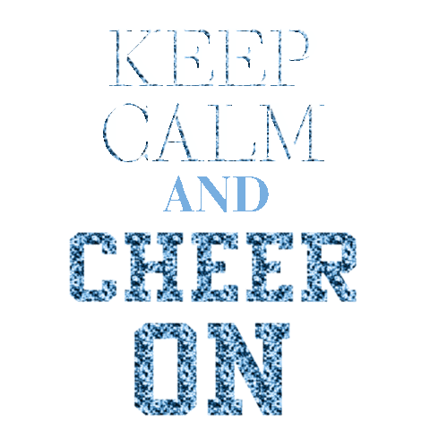 Cheers Keep Calm Sticker by Poms