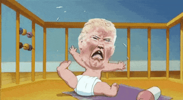 Donald Trump Baby GIF by MOODMAN
