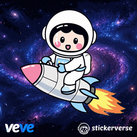 Flying To The Moon GIF by VeVe