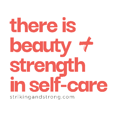 Beauty Self Love Sticker by Striking + Strong