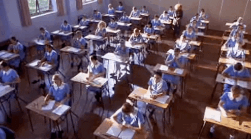 studying high school GIF