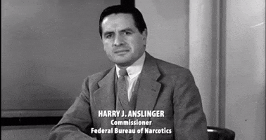 anslinger, harry j. anslinger, war on drugs, marijuana, cannnabis, weed GIF by WeedFeed