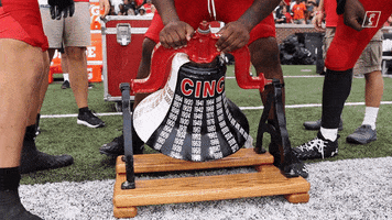 University Of Cincinnati Ring The Bell GIF by Cincinnati Bearcats