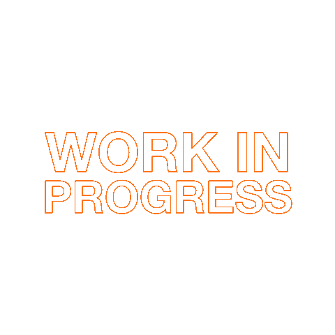 Working Work In Progress Sticker by LP Comunicaciones