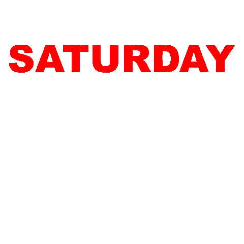 Saturday Morning Typography Sticker for iOS & Android | GIPHY
