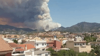 Clouds of Wildfire Smoke Tower Over Towns in Spain's Costa del Sol Amid Heat Wave