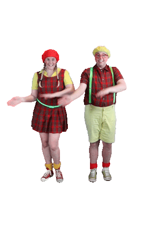 Dancing Sticker by Camping de Kleine Wolf