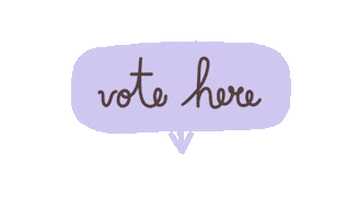 Design Vote Here Sticker