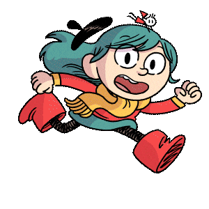 Luke Pearson Hilda Sticker by Flying Eye Books