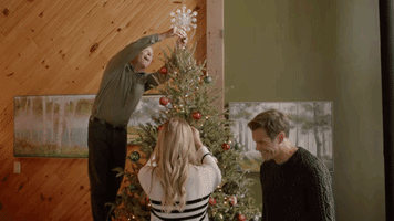 Happy Christmas Tree GIF by Hallmark Mystery