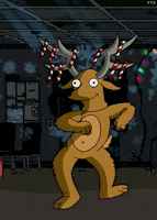 the simpsons dance GIF