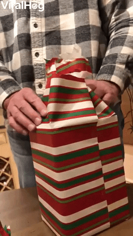 Dad Tries To Wrap Christmas Present GIF by ViralHog