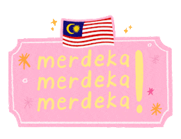 Malaysia Merdeka Sticker by Nita Cosmetics