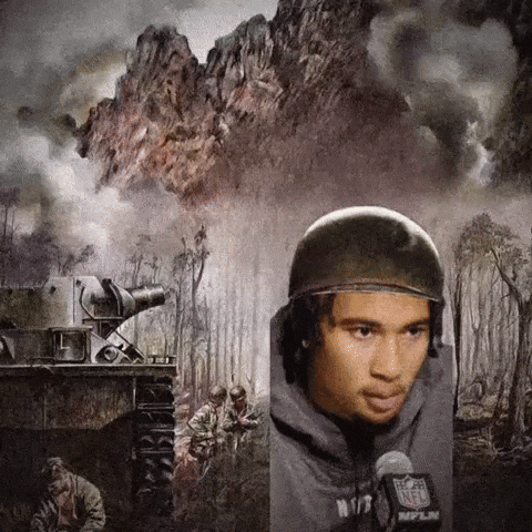 Looking Up War GIF