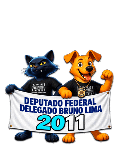 Deputado Causa Animal Sticker by Delegado Bruno Lima