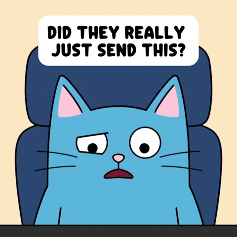 Blue Cat Disbelief GIF