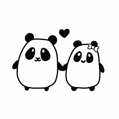Couple Love GIF by Mr. & Mrs. Panda