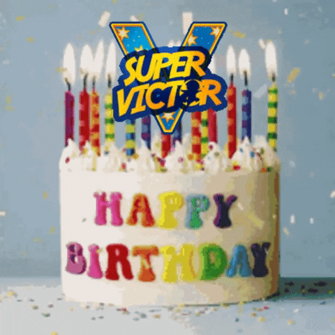 Feliz Cumple Happy Birthday GIF by SuperVictor