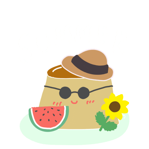 Summer ぷりん Sticker