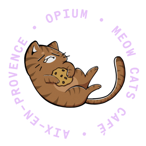 Aix-En-Provence Cute Cat Sticker by Meow Cats Café