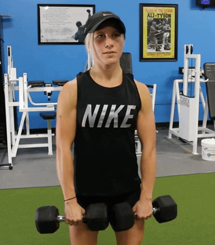 superfit_foods exercise shoulders dumbbell dumbbell row GIF