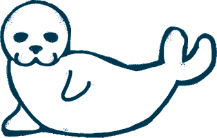 Clap Fish Sticker by zeehondencentrum