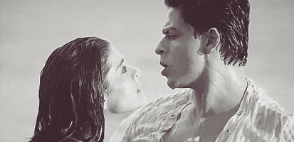 Shahrukh Khan Neck Kiss GIF