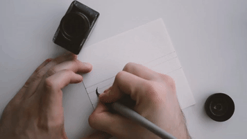binescris lettering calligraphy ink c GIF