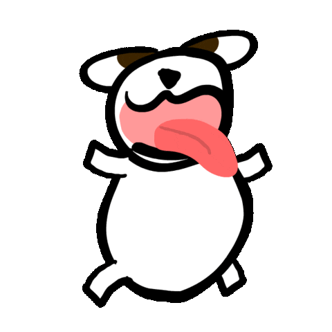 Dog Sleeping Sticker by Poku Meow
