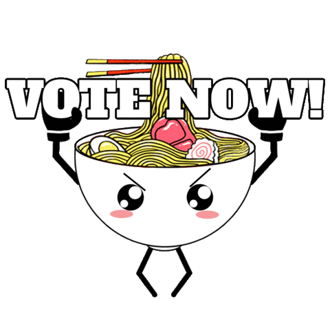 Vote Noodle Sticker by iStudioSG