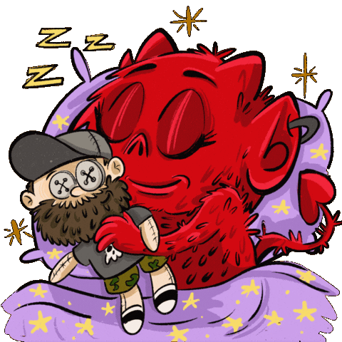 Bebba Sleeping Sticker by Bebbaclothing