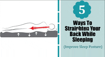 5 Ways To Straighten Your Back While Sleeping GIF