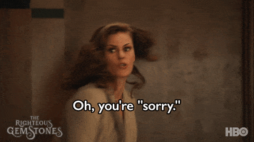 Sorry Cassidy Freeman GIF by The Righteous Gemstones