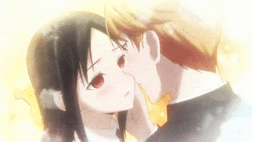 Anime Cheek Kiss GIFs