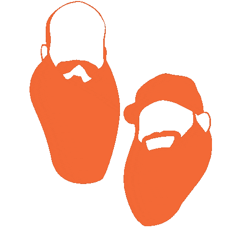 Caffeine Beards Sticker by Ginger Beard Coffee