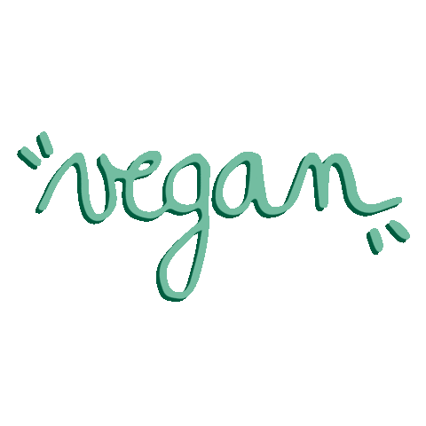 Text Vegan Sticker by Leaves and Clouds