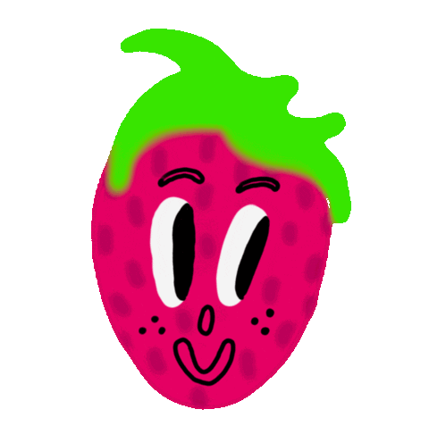 Fruit Strawberry Sticker by ThePaiz