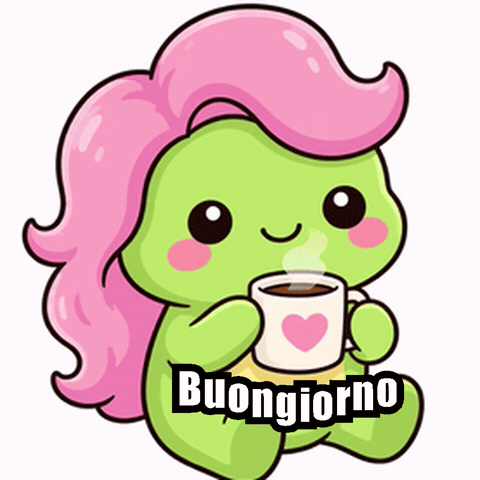 Buongiorno GIF by KuteCosmos | Home of Fruffy and 12 Kute Signs