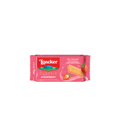 Pink Strawberry Sticker by loacker