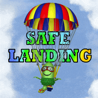Parachute Landing GIF
